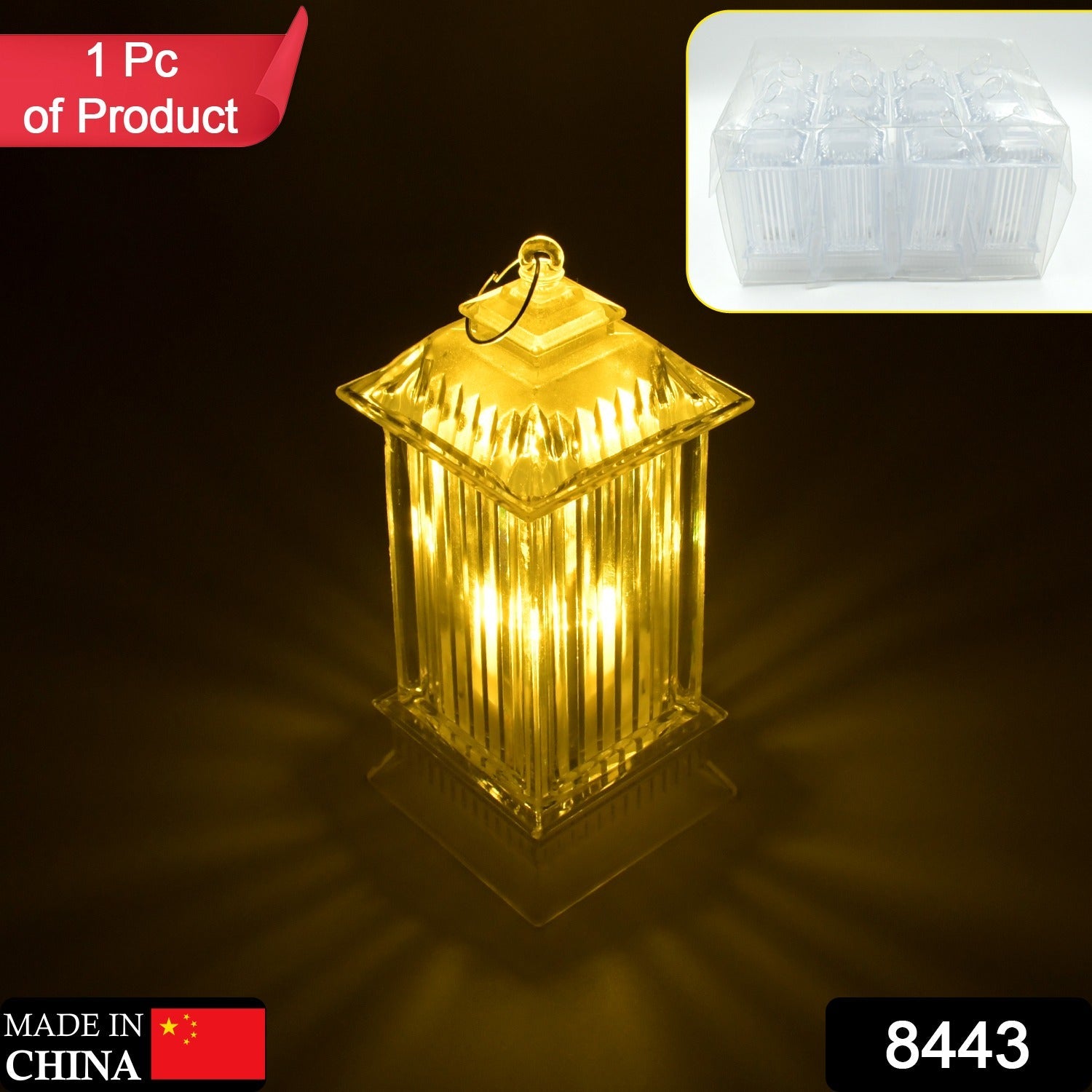 8443 Lantern Shape Led Light Decorative LED Flickering Crystal Candle Light for Holiday Party, crylic Crystal Table Lamp Crystal Table Lamp Atmosphere Lamp Bedroom (MOQ :- 12pc) 8443 Lantern Shape Led Light Decorative LED Flickering Crystal Candle Light for Holiday Party, crylic Crystal Table Lamp Crystal Table Lamp Atmosphere Lamp Bedroom (MOQ :- 12pc)